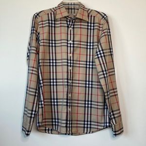 *AUTHENTIC BURBERRY PLAID SHIRT‼️ Size M. Great Condition. Make me an offer!